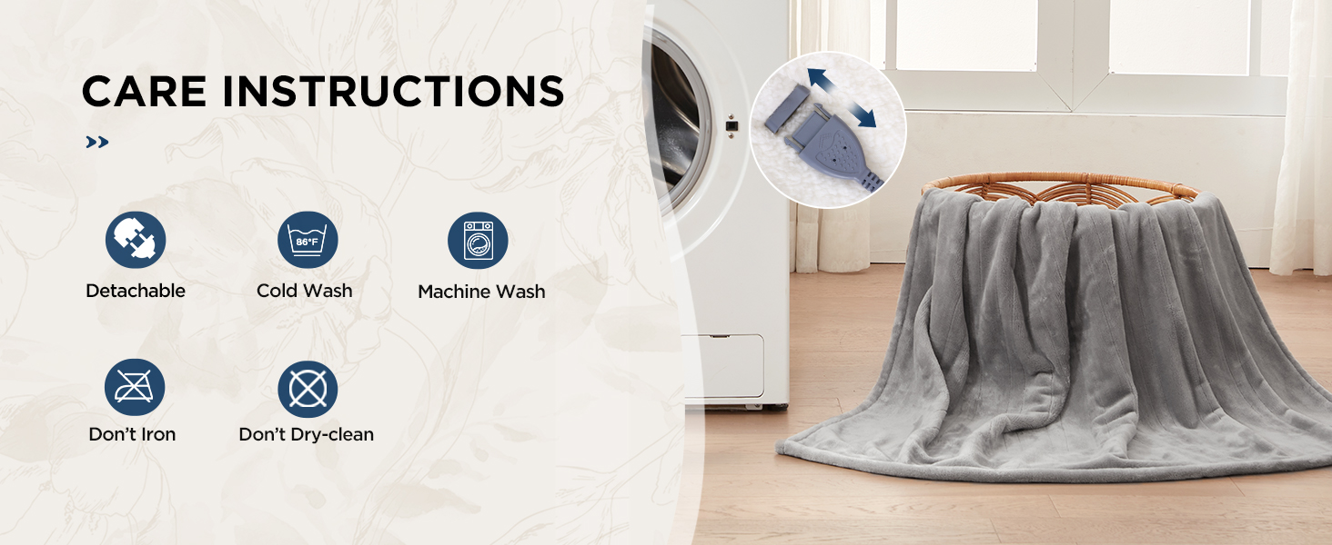 heating blanket throw