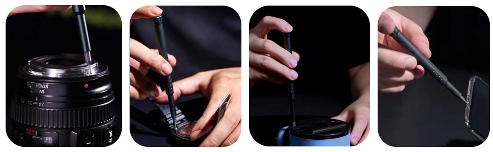 Magnetic Driver Bits Set Pocket Manual Screwdriver Tool Set precision screwdriver set with case