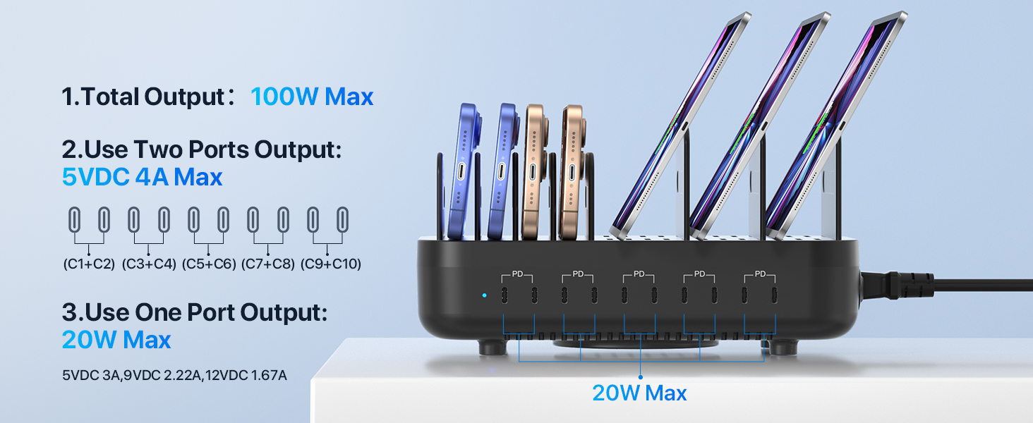 multi device charging station