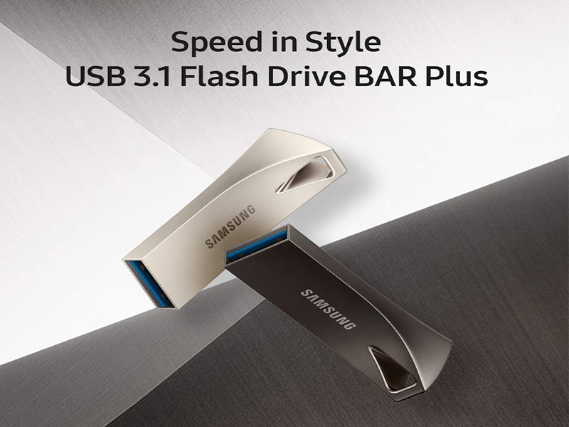 Speed in Style Samsung USB 3.1 Flash Drive BAR Plus 