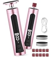 Electric Feet Callus Remover Rechargeable Electric Foot File Heel Scraper 9 Speeds 2 Sanding Head...