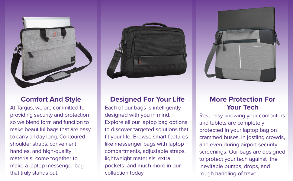 more protection for your tech, comfort and style, designed for your life