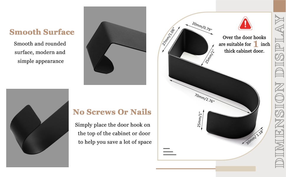 over the cabinet door hooks
