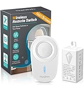 HAPYTHDA Wireless Switches for Lights, No in-Wall Wiring Required Remote Control Light Switch, 13...