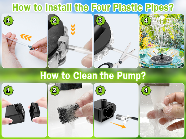 solar water fountain