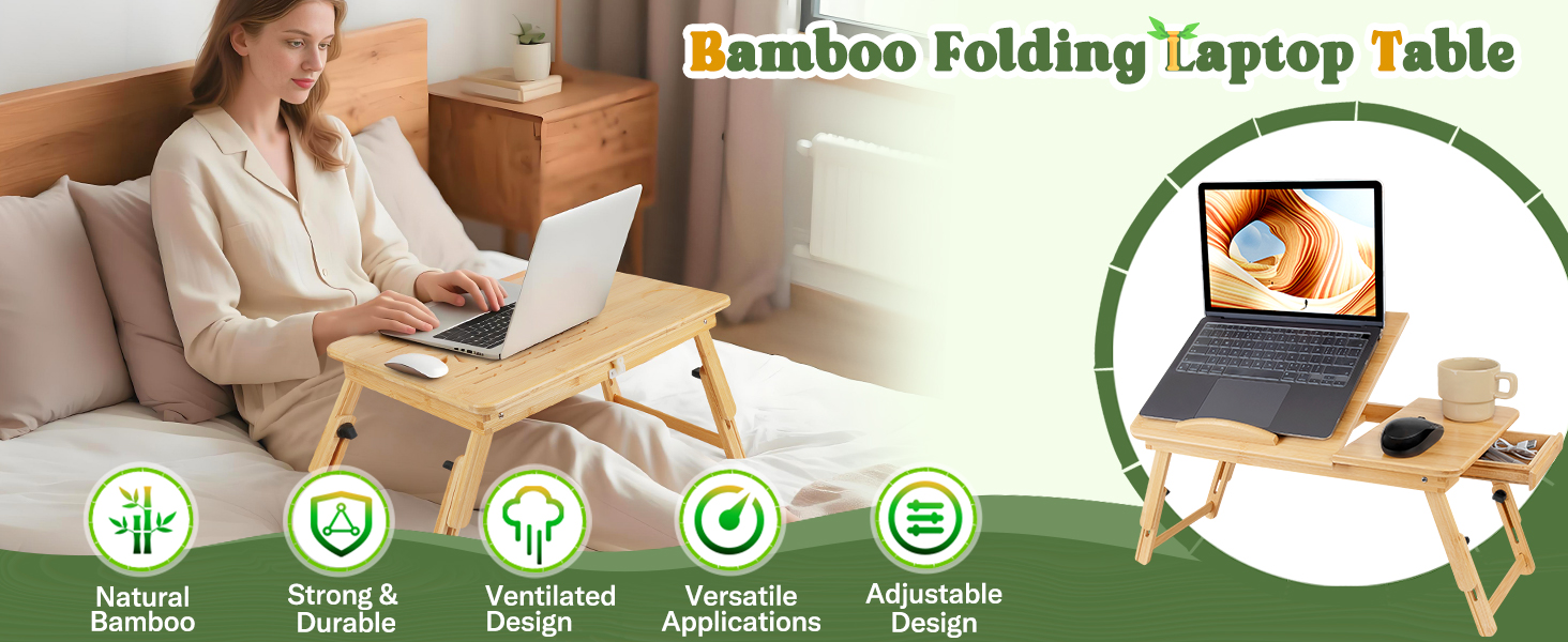 Bamboo Laptop Desk