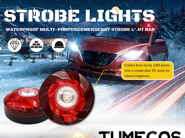 Emergency Flare Alert LED Flare Beacon Auto Roadside Safety Warning Signal Caution Light