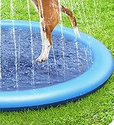 Non-Slip Splash Pad for Kids and Dogs, Oversized Sprinkler, Summer Water Toys for Kids and Dogs