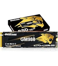 Bestoss 1TB NVMe M.2 SSD PCIe 3.0 2280 Internal SSD Up to 2400MB/s, 3D NAND Dynamic SLC Cache, for S...
