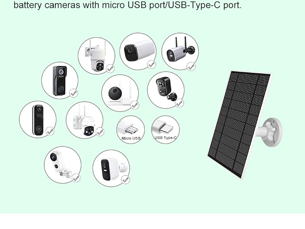 usb solar panel for camera