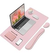 FreeNook Mouse Pad and Keyboard Wrist Rest, Large Keyboard and Mouse Pad Set, Ergonomic Mousepad ...