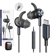 Wired Earbuds USB C Headphones for Samsung Galaxy S25 Ultra S24+ S23, Comfort USBC Earphones with...