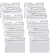 YOUOWO 12 PACK Badge Holder ID card holders Badge Holder is 3.2 x 3.85 inches, fits 2.3 x 3.5 nam...