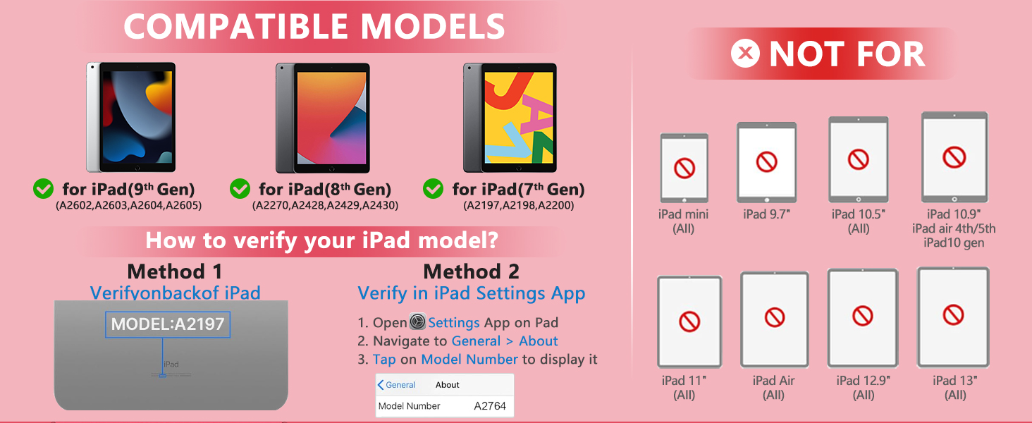 for ipad 9th case with keyboard pink 27