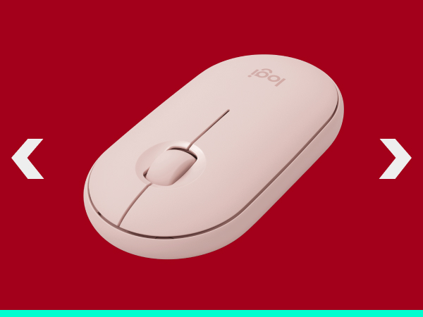 pebble m350 wireless compact mouse rose