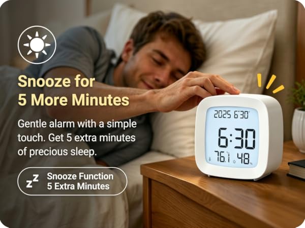 LCD bedroom alarm clock
