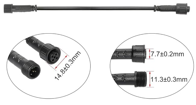 5 pin rgbw extension cable