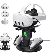 alcopanda VR Headset Charging Dock for Meta Quest 3/Quest 3S/Quest 2, VR Charging Stand for Quest...