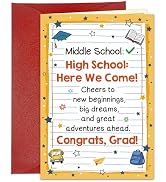 LIJUGITF Middle School Graduation Gift Card for Teenagers, 8th Grade Graduation Gifts for Boys Gi...