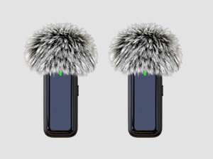 phone mic with deadcat windscreen