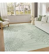 WITSHOCK Living Room Area Rugs 9x12: Washable Rug for Bedroom Dining Room Neutral Modern Soft Thi...