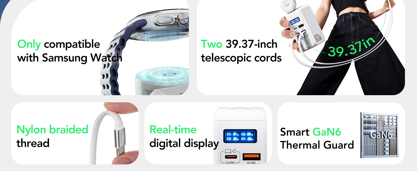 retractable wall charger