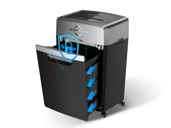 BONSEN Heavy Duty Cross-Cut Paper Shredder 