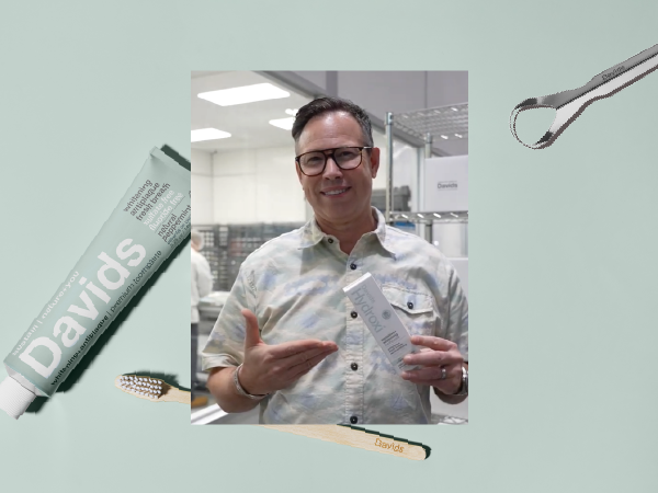 davids toothpaste spearmint toothpaste fluoride free dental essentials nanohydroxy apatite plack