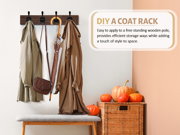 wall mount coat hooks