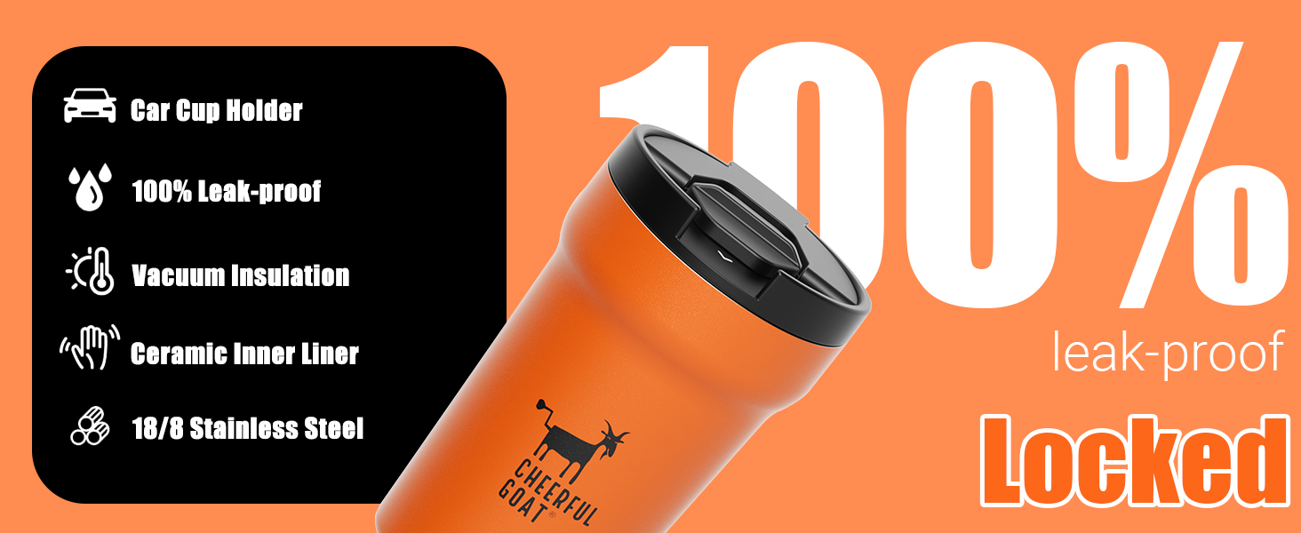 coffee mugs with ceramic interior and stainless steel exterior,coffee mug with lid for daily commute