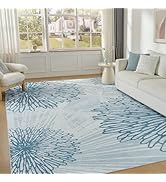 WITSHOCK Living Room Area Rugs 9x12: Washable Rug for Bedroom Dining Room Neutral Modern Soft Thi...