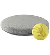 Sigmat Memory Foam Seat Cushion Anti-Slip Soft Round Stool Cushion Chair Pad 16 Inch Grey