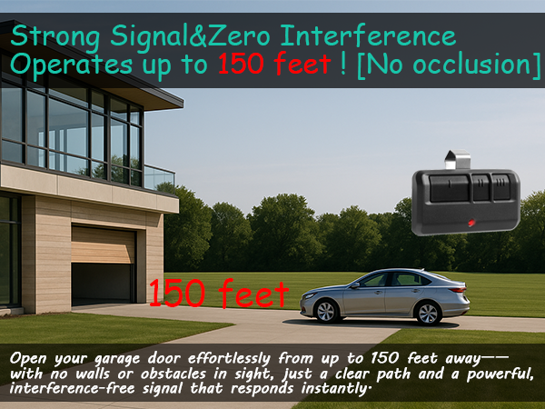 Strong Signal&amp;Zero Interference Operates up to 150 feet ![No occlusion]