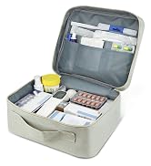 GAUENEEN First Aid Bag Empty, Multifunction Emergency Medicine Storage Bag for Outdoor Camping Hi...