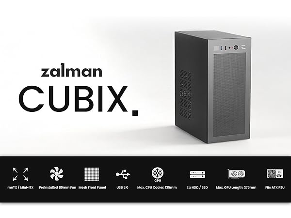 Zalman Cubix compact matx mini itx pc case