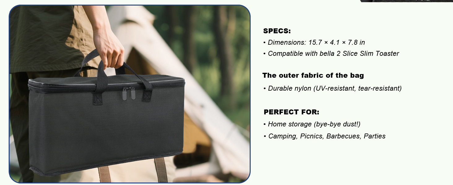 2 slice toaster carrier bag