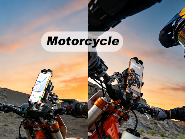 Anti-Theft Motorcycle Phone Holder