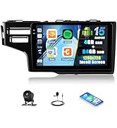 SIXTOP 4G+64G Android Car Stereo for Honda Fit 2014-2018 Wireless CarPlay Android Auto, 9 inch in...