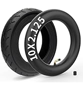 10x2.125 Tire and Inner Tube with 0° Valve Stem Compatible with Self Balancing Scooter, Smart Ele...