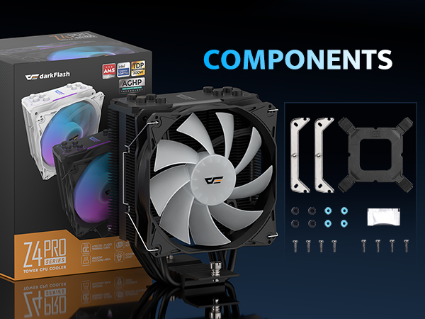 CPU COOLER Z4 PRO MIST COMPONENTS