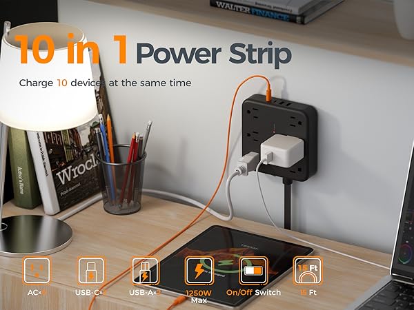 10 in 1 Power Strip