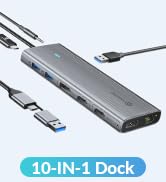 PHIXERO 10 in 1 USB Docking Station Dual Monitor 4K@60HZ for Mac M1/M2, Displaylink Dock with 2 H...