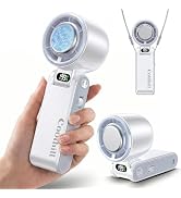 Coolhill Handheld Portable fan with Turbo Cooling - Hand Held Fan Rechargeable, 1-199 Speeds, Up ...