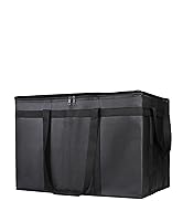 CIVJET Insulated Food Delivery Bag, XXXL Insulated Reusable Grocery Cooler/Hot Bags, Tote Bag for...