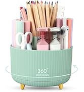 SKYDUE 360 Degree Rotating Desk Organizer, Dual-Purpose Pencil Pen Holder for Desktop, Rotating D...