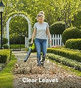 SnapFresh 20V Leaf Blower Cordless, 535CFM Airflow with 4.0Ah Battery | UL Certified Battery &amp; Ch...