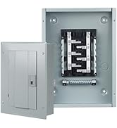 THQL Circuit Breaker Panels, 12-Space, 125A Circuit Breaker Distribution Box, 120V/240V Circuit B...