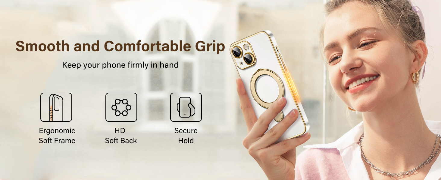 iPhone 13 MagSafe Case with Invisible Kickstand, iPhone 13 Phone Case Protective