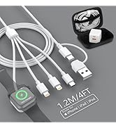 Apple Watch Travel Charger Cable USB C 20W PD Fast Wall Charger for Apple Watch/iPhone/Airpods, 4...