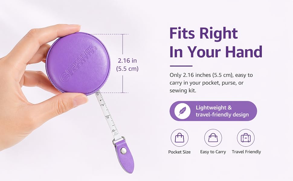 Purple Retractable Tape Measure2